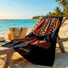 Harley-davidson Motorcycles Personalized Text Beach Towel Super Soft Microfiber Quickdry Fabric