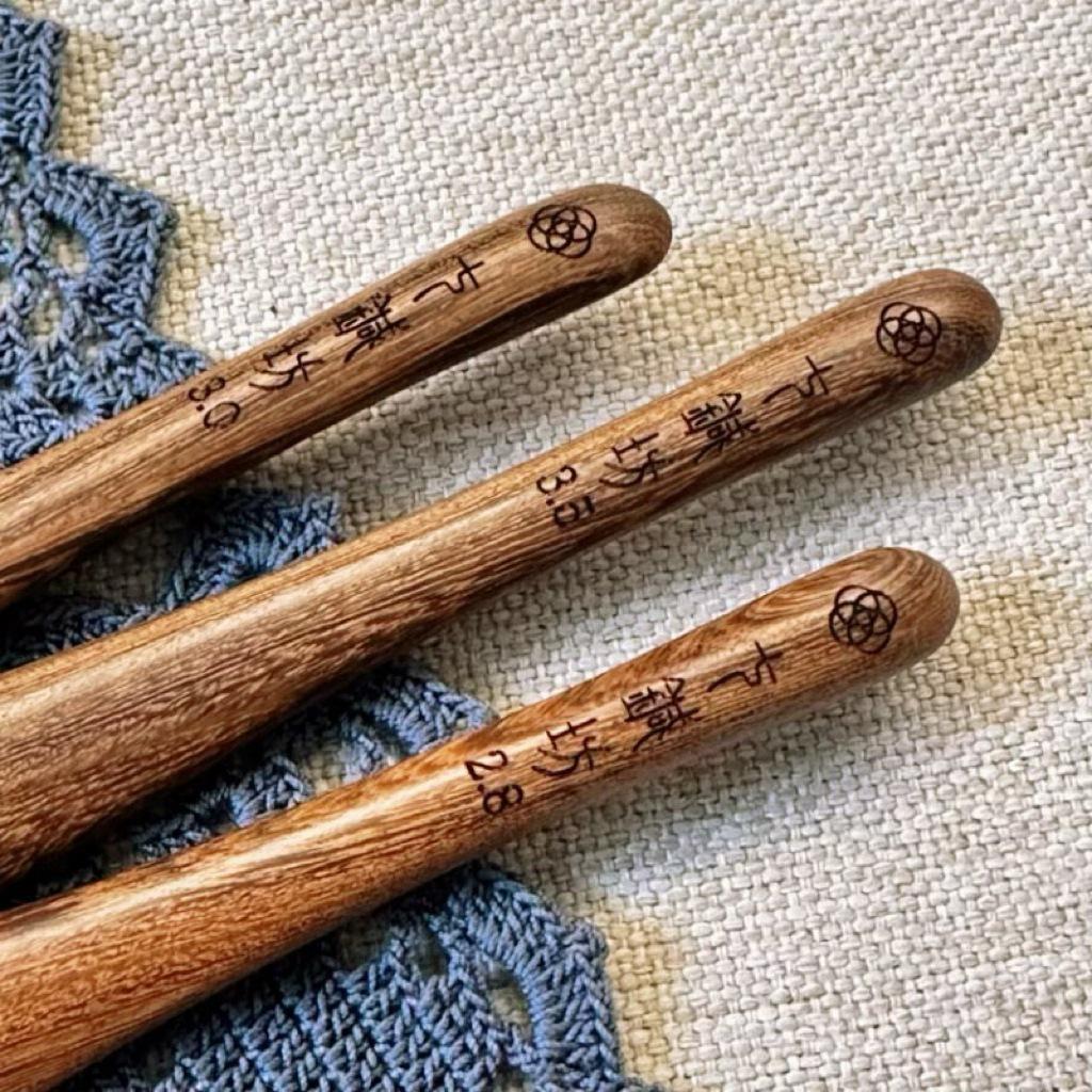 Handmade Wool Crochet & Knitting Tools: Ox Horn Wood Circular Needles