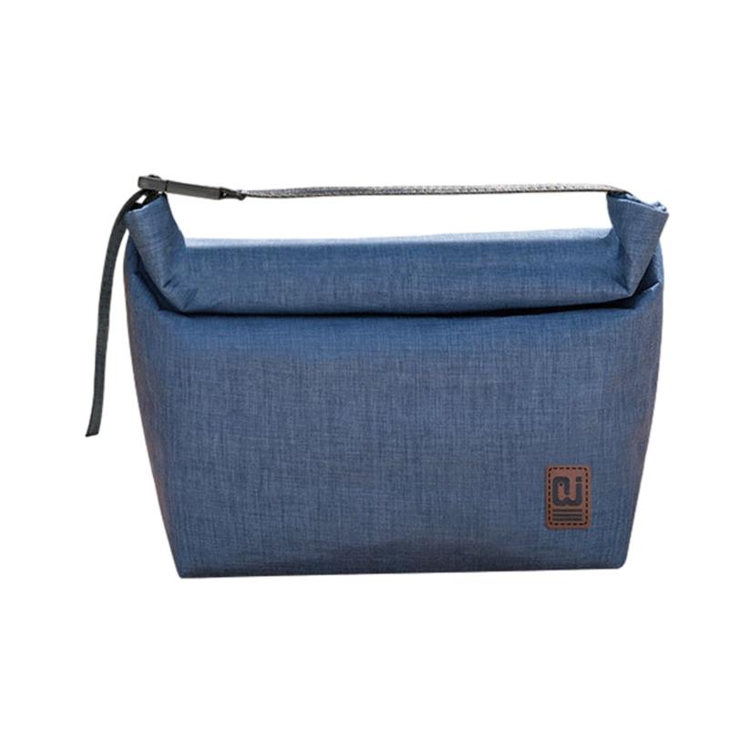 

Insulated Lunch Box Foldable Leakproof Bento Bag for Work Office Picnic Travel Hiking Thermal Food Box Dinner Container 1 ціан