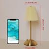 Minimally pleated decorative desk lamp with touch charging three color LED lights for bedroom and living room decoration