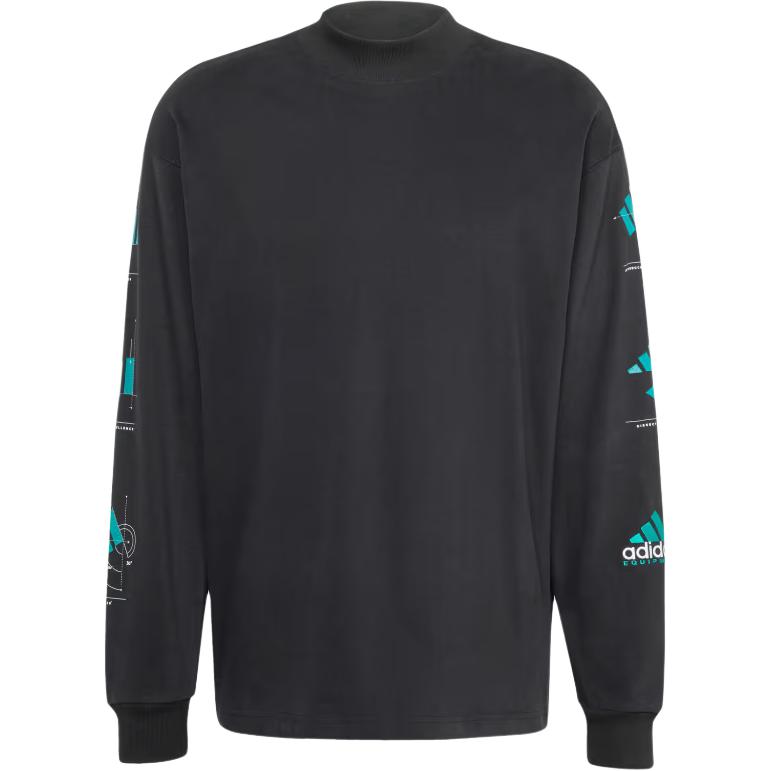 

Adidas Equipment Series EQT GFX Long Sleeve T-Shirt Men Tops Black JN4849 XL