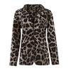 Women's Spring  Tops Fashion Trend Jackets Leopard Print Suit Thin Jackets