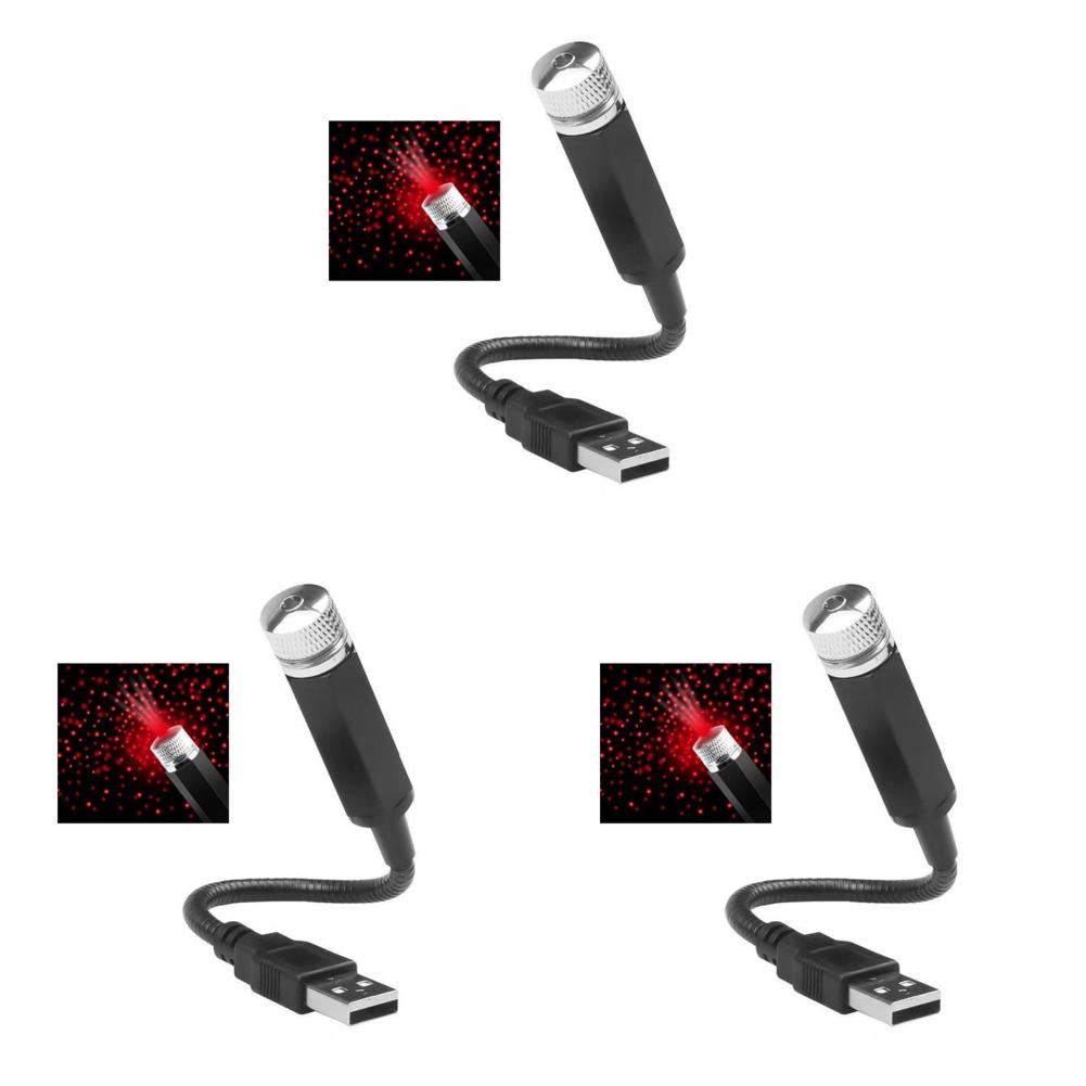 1-5PCS Car LED LED Starry Sky Night Light  5V USB Powered Galaxy Star Projector Lamp for Car Roof Room Ceiling Decor