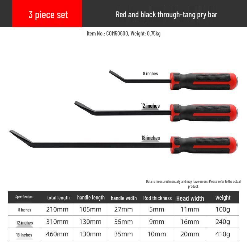 Multi-Functional Woodworking Pry Bar: Special Steel Tool for Door and Window Installation