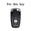 3 Buttons Car Key Case For Ford Edge Fusion Mustang Explorer F150 F250 F350 Ecosport Key Cover Protector Holder Shell Accessory