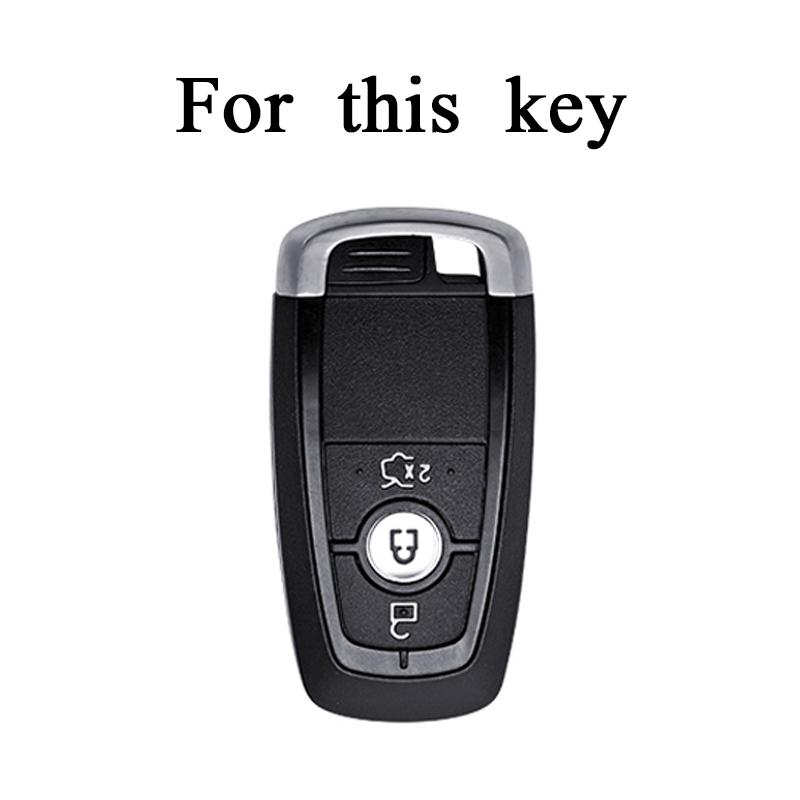 3 Buttons Car Key Case For Ford Edge Fusion Mustang Explorer F150 F250 F350 Ecosport Key Cover Protector Holder Shell Accessory