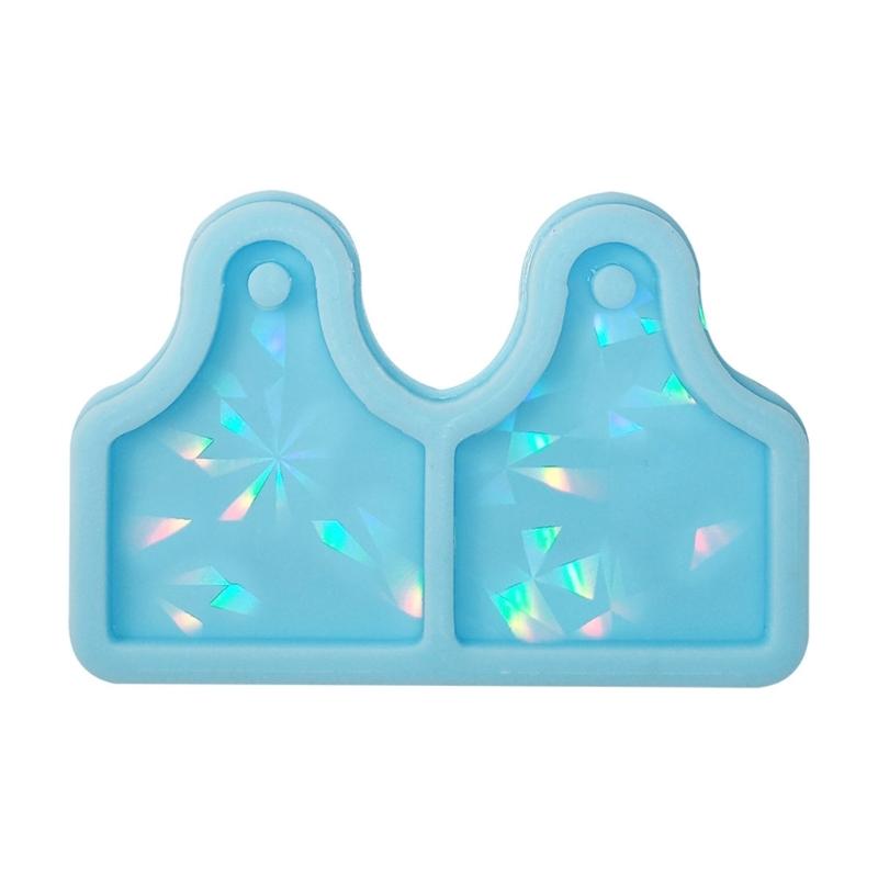 

Holographic Molds Earring Pendant Silicone Mold Cow Tag Resin Mold Epoxy Resin Casting Mold for Jewelry Making Crafts 1