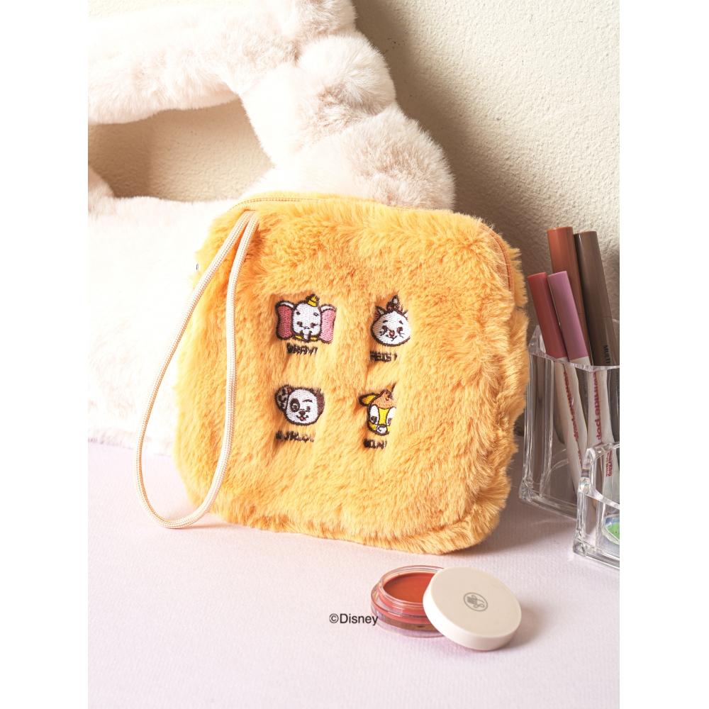Daiso Disney Animals Soft Strap Pouch Yellow