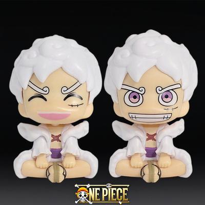 One Piece Portatile Luffy Solon Seduto Versione Q alla Moda Giocattolo Cartone Animato Anime Ornamento Desktop Auto Regali Periferici
