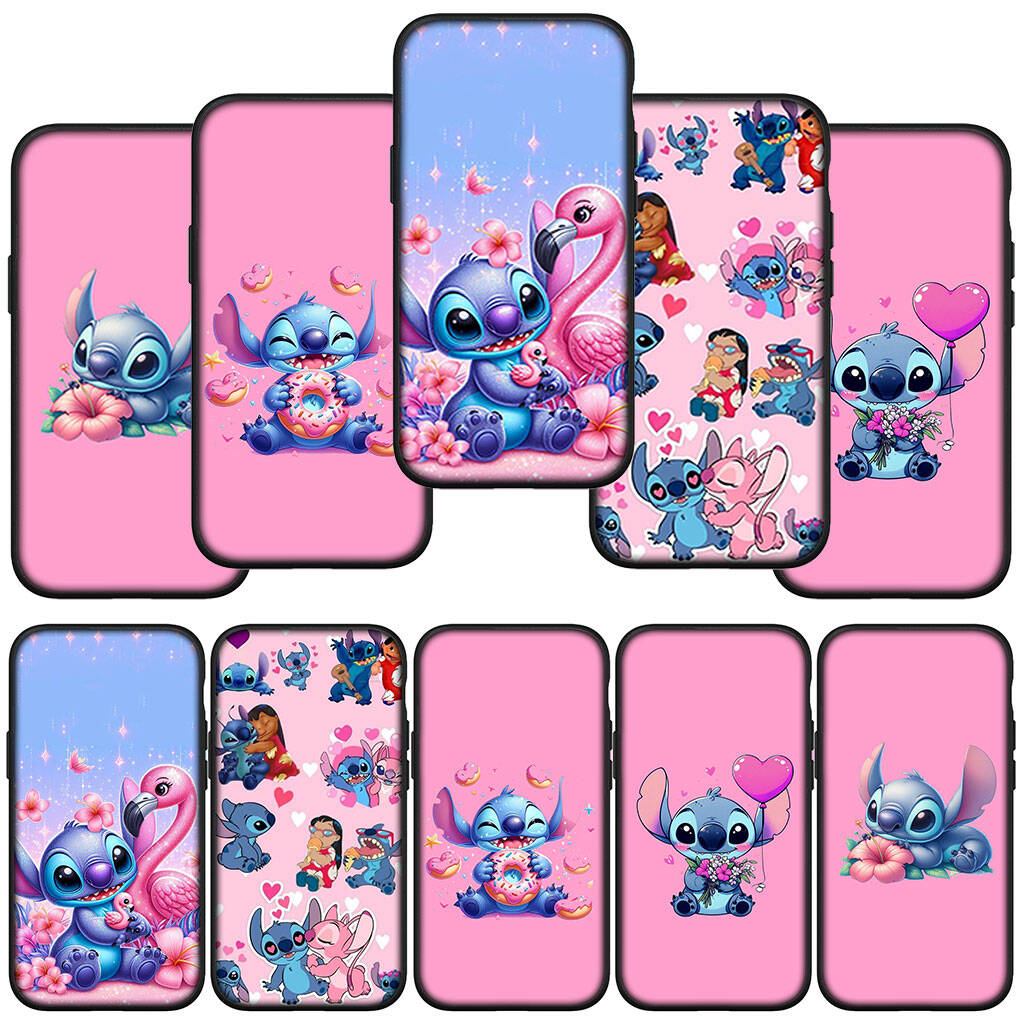 Handyhülle für Samsung Galaxy S25 S23 S22 S24 Ultra FE A05 A06 A15 A16 A36 A37 A35 A54 A55 A56 A57 A25 A26 A53 A17 Blau Lilo Anime Stitch Rosa Hülle