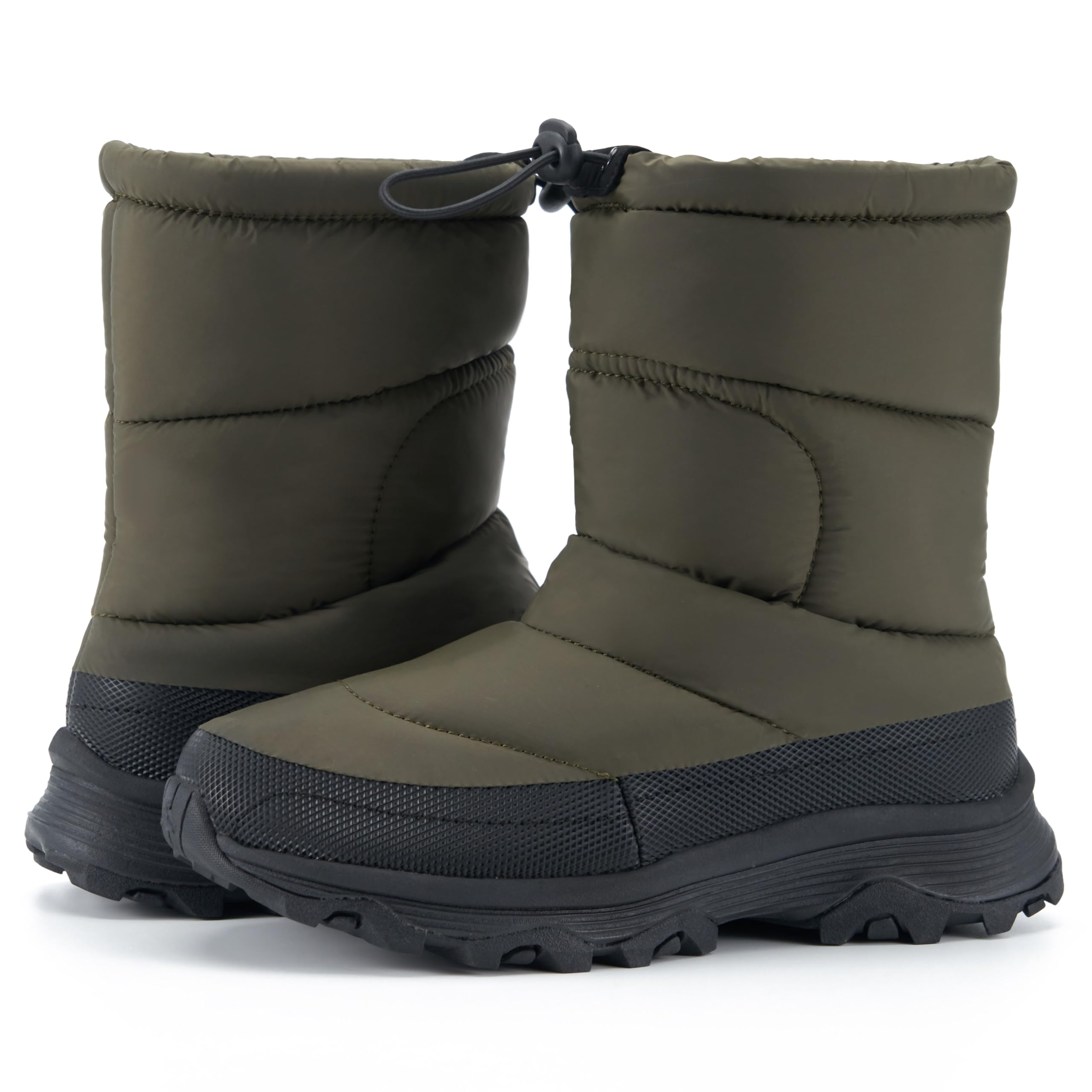 

MORENDL Snow Boots for Men and Cold Winter Snow Winter Commuter Walking Size 27CM Women, Waterproof, Non-Slip, Weather, Lightweight, Boots, Boots, зелений