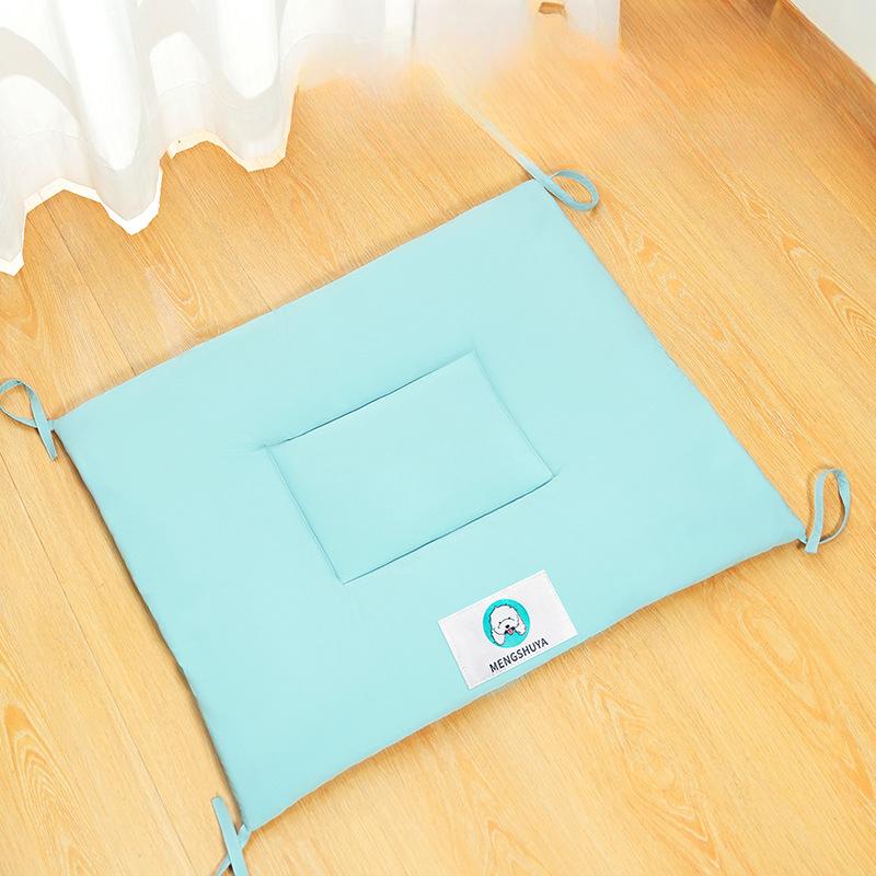 Summer New Square Pet Sleeping Mat Kennel and Cat Nest  Universal Solid Color Dog Mat for All Seasons  Scratch-resistant