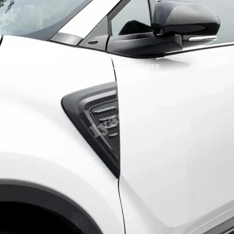 For Toyota  C-HR CHR XA10 2018     Leaf board decorative sticker Side Wing Fender Air Vent Cover Trim Decoration