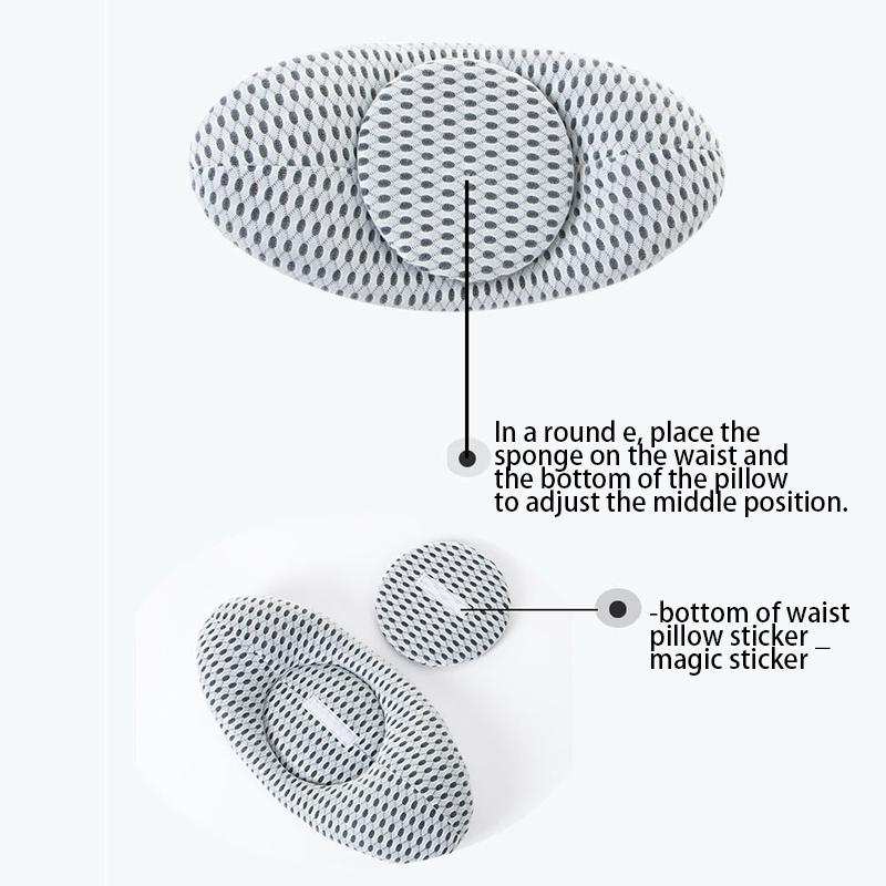 3D Waist Pillow Lumbar Disc Herniation Support Pillow Lumbar Cushion Support Waist Cushion for Pregnant Women's Back Relaxation