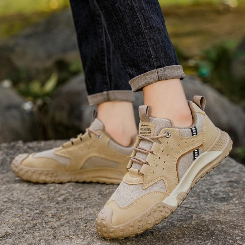 Autumn Men's New Outdoor Labor Protection Shoes Anti Slip and Wear-resistant Sports Shoes Casual Hiking Shoes  Casuales