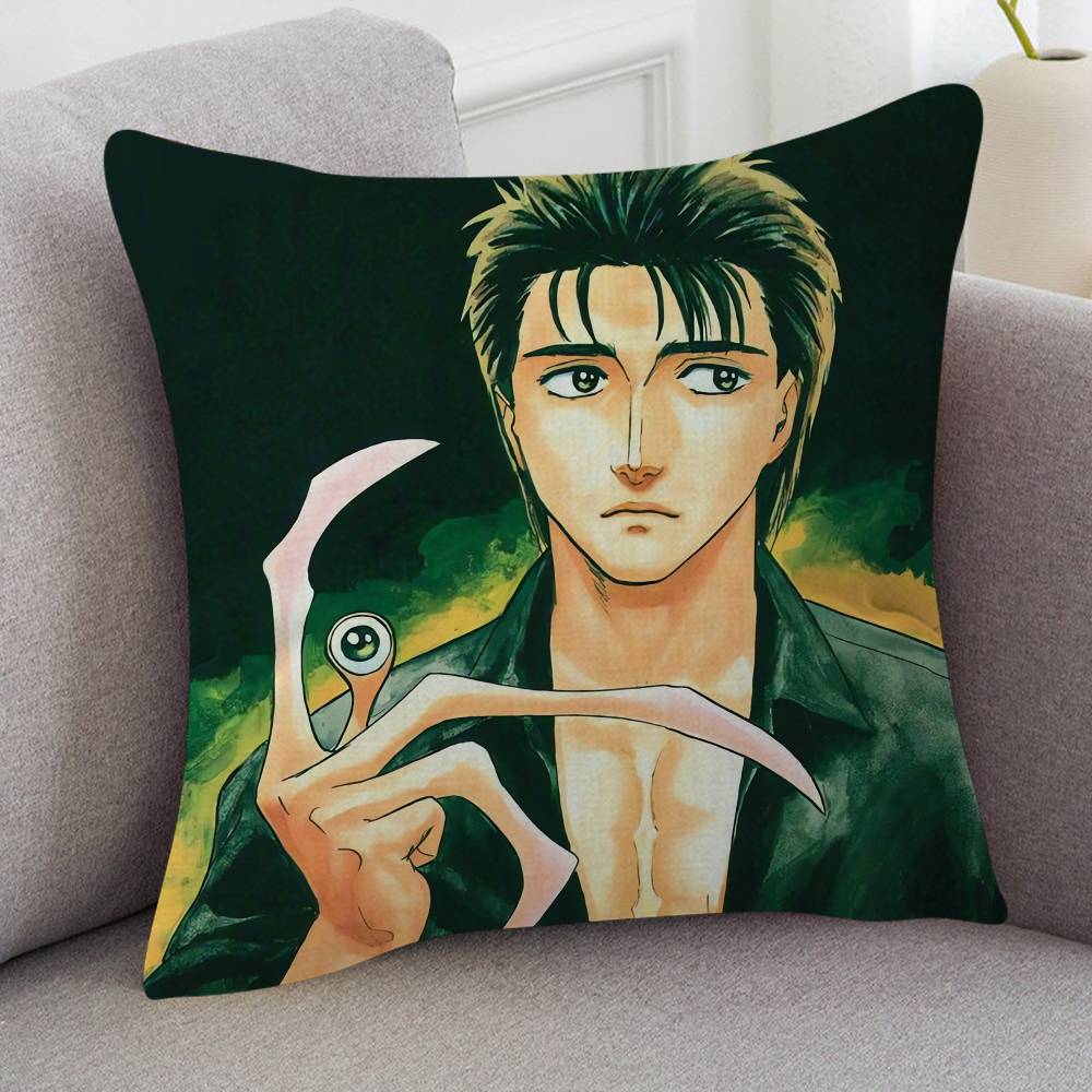 Anime Parasyte Cute Cartoon Two-dimensional Pillowcase Bedroom Sofa Cushion Cover Nap Pillow Cover