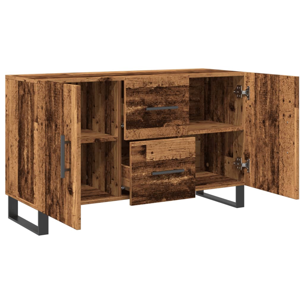 Vidaxl Chest of Drawers, Old Wood, 100X36X60 Cm, Wood-Based Material