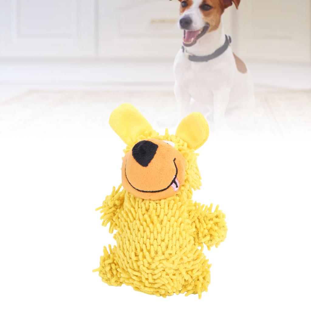 Squeaky Dog Toy Soft Comfortable Chewable Interactive Plush Animal Toy for Home Outdoor