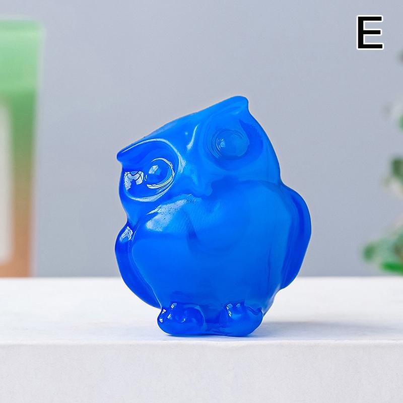 

Натуральная Резная Статуэтка Сова Обсидиан Животные Фигурка Каменные Поделки Маленькое Украшение Домашний Декор для Рабочего Стола Подарок