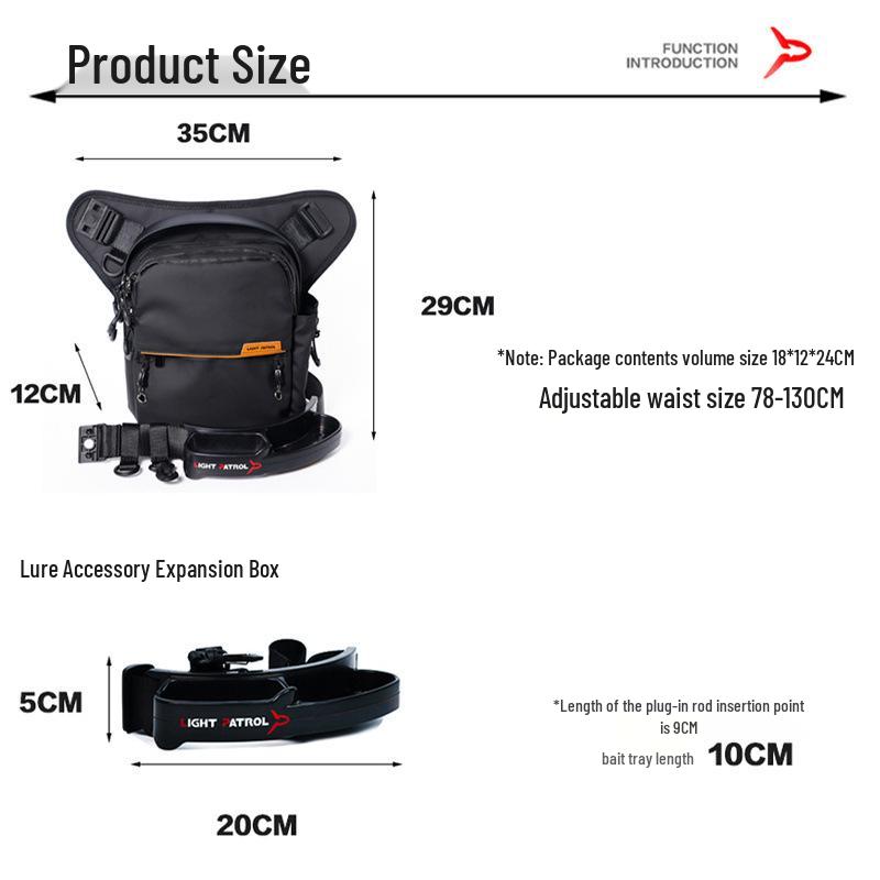 Light Cruiser Waterproof Wear-Resistant Fishing Sling Bag