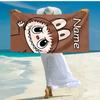 Personalized customized proof beach towel with Lububu pattern - soft, absorbent,quick-drying,perfect swimming,camping&bathing