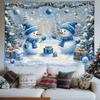 Tapestry Bohemian Style Christmas Snow Landscape