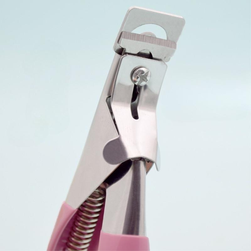 1 pièce Ciseaux pour Faux Ongles Ciseaux à Ligne Unique Ongles en Cristal Acier Inoxydable Ciseaux à Ongles Ciseaux à Ongles en Forme de U Ciseaux pour Ongles Français DIY