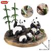 Oenux China Panda Bamboo Wild Animals Action Figures Model Figurine PVC Miniature Cute Decoration Education Collection Kid Toy