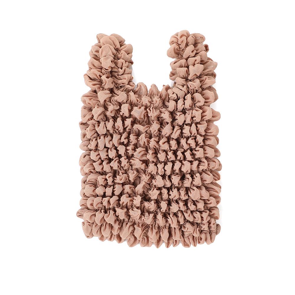 Magic Telescopic Pleated Shopping Bag - Elastic, Bubble Design, Pineapple Style Handbag