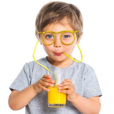 Straw Glasses Funny Soft Pvc Glasses Flexible Drinking Straws Kids Party Supplies Bar Supplies Accessories Creativity Toy