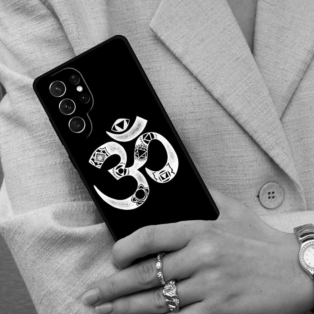 Aum Om Symbol Cell Phone Case for Samsung Galaxy S26 Ultra S25 S24 S23 S22 S21 S20 Note10 Cover