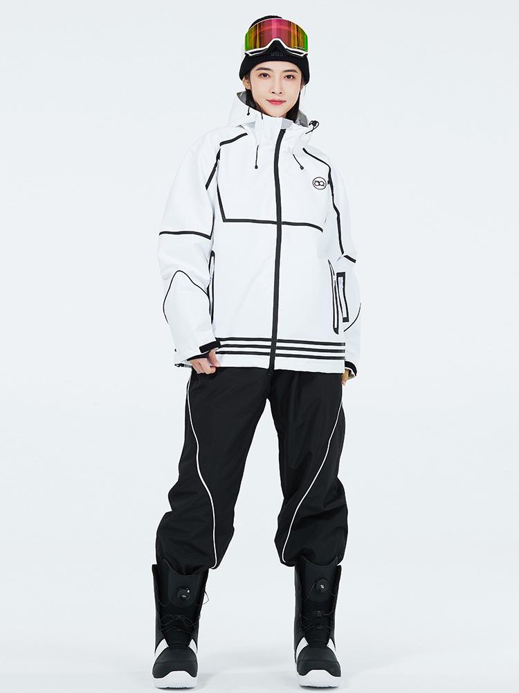 Winter Ski Suit Set: Waterproof, Windproof, Thickened Snowboard Outfit for Men & Women