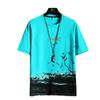 2023 Men's Trendy Ice Silk Printed Short-Sleeve T-Shirt