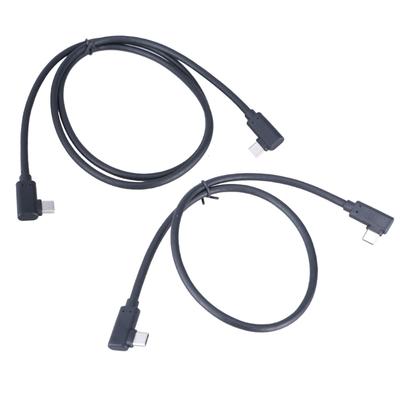 Fast Speed USB 3.1 Type C To Type C Cable With Right Angle Connectors for Laptops and Smartphones
