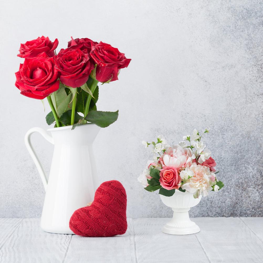 2 Pcs Decorations Outdoor Flower Pots Plant Saucers for Outdoors Plastic Creative European Style Holder