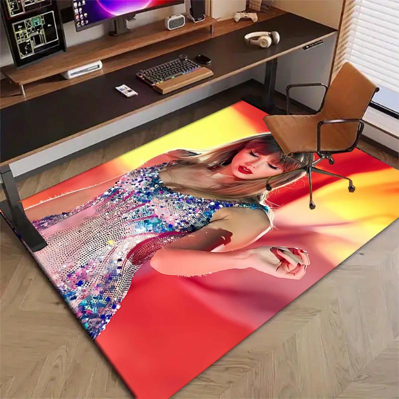 1pc Taylor Swift1 Design Printed Area Rug Carpet for Bedroom Living Room Home Decor Rugs Mat Non Slip Mat Rug for Bedside