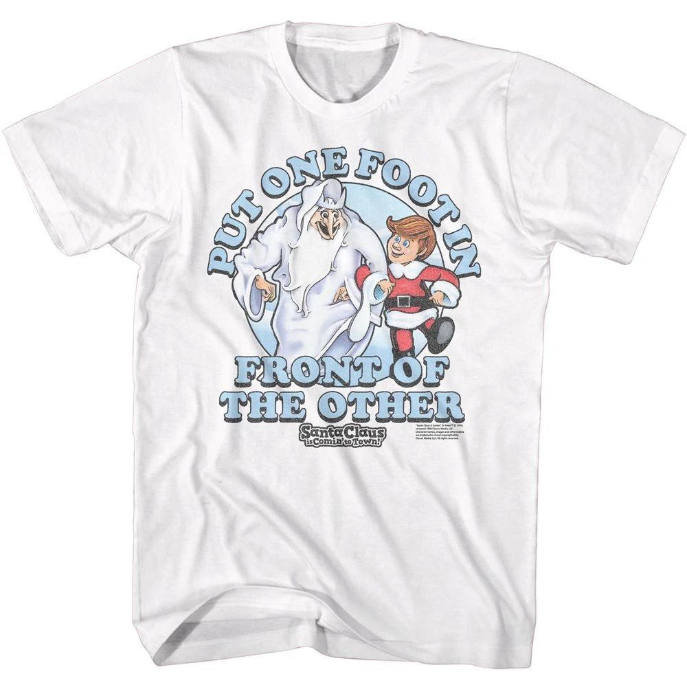 Santa Claus Is Coming To Town - One Foot In Front - Short Sleeve -  - T-Shi 160