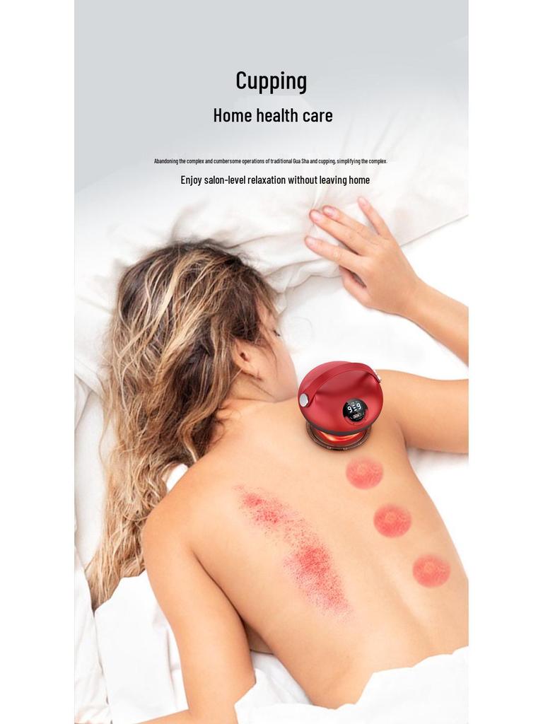 Portable Electric Heating Cupping and Guasha Vacuum Massager