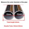 Silicone Pads Round Bottom Furniture Feet Double Tube Feet Covers Chair Leg Caps Plastic Pipe Cover