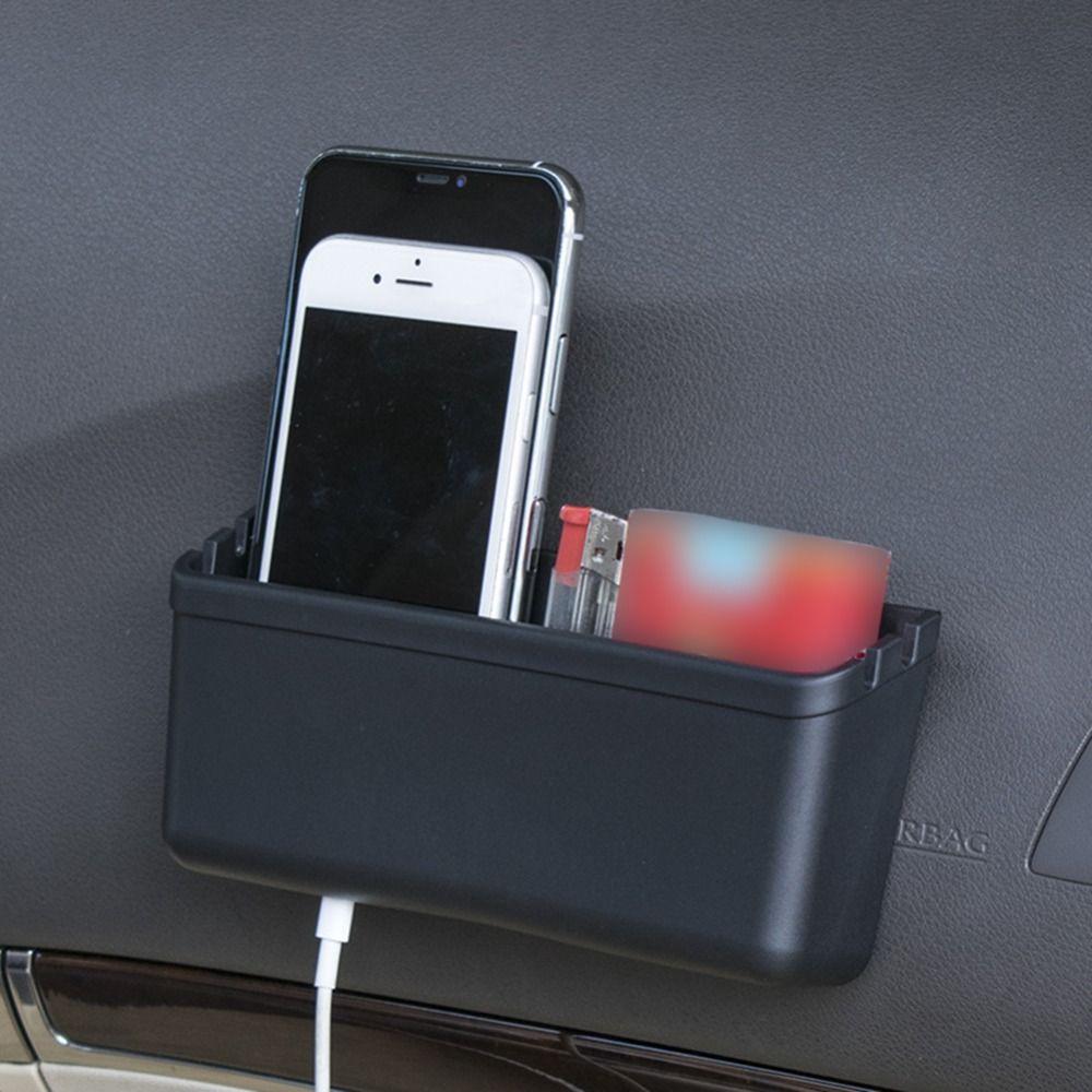 Black Car Storage Box Pocket Multifunction Container New Door Side Organizer