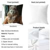 Cute Cat Printing Decorative Cushion Cover Reversible Plush Pillow Cover – For Car, Sofa, Bedroom, Perfect As a Gift.