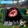 Individuelle Personalisierte Decke Frankfurt Fußball Weiche Wohndecke, Geeignet für Familie und Freunde, Sofadecke, Heimdekoration Weihnachtsgeschenk
