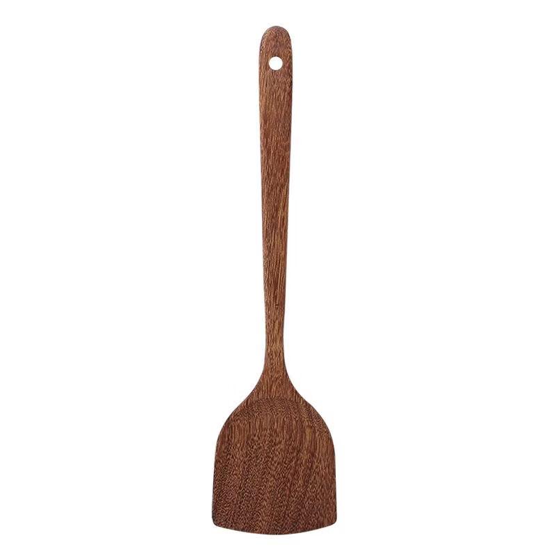 Ruhan Wenge Wood Long-Handled Cooking Spatulas