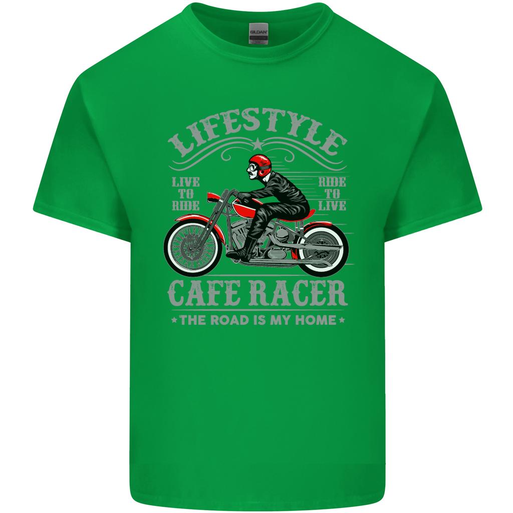 Lifestyle Cafe Racer Biker Motorcycle Unisexs Light Cotton TShirt