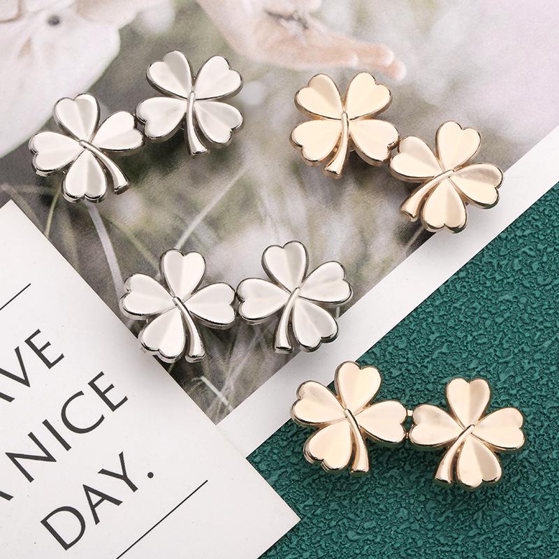 Four-Leaf Clover Detachable Waist Buckle for Jeans Adjustment