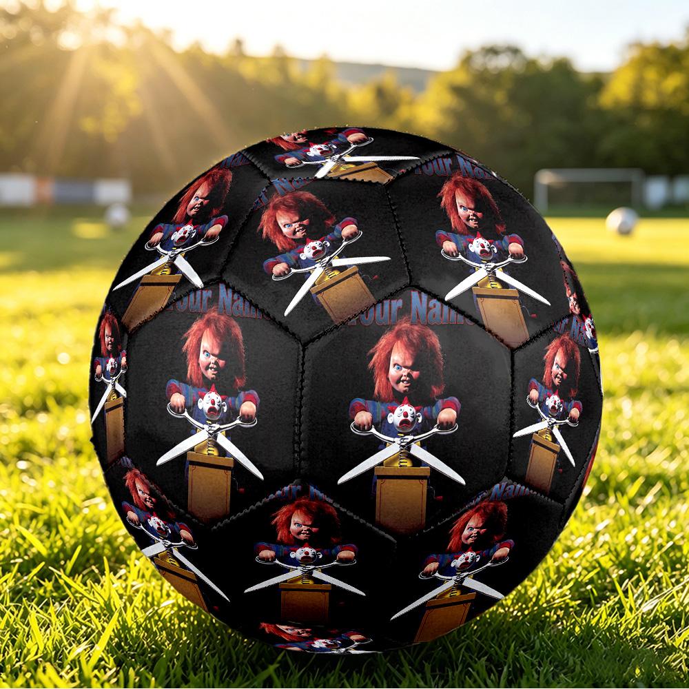Size 5 FootballChild's Play Chucky Tiffany Durable PU Soccer Ball for Sports Training Outdoor Competition