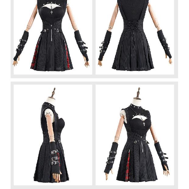 Misa Amane Death Note Cosplay Costume Gothic Lolita Dress, Halloween Stage Performance Outfit, Anime Gothic Fashion