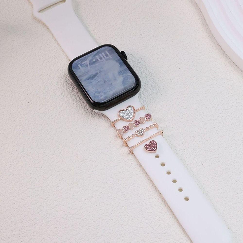 Διαμαντένιο λουράκι ρολογιών, μεταλλικό στολίδι, διακοσμητικά αξεσουάρ για λουράκια νυχιών, διακοσμητικά αξεσουάρ για τα νύχια