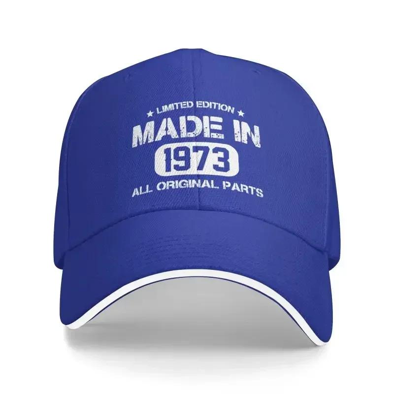 New Cool Made In 1973 Vintage Baseball Cap Unisex WomenCustom Adjustable Adult 49th Birthday Dad Hat Hip Hop