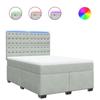 VidaXL Sommier à lattes de lit et matelas Gris clair 160x200cm Velours, lit, lit à plate-forme, lit à panneaux, meuble de 3293266